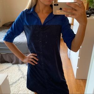 2/$10 ⭐️Button-Up Tshirt Dress Navy and Royal Blue